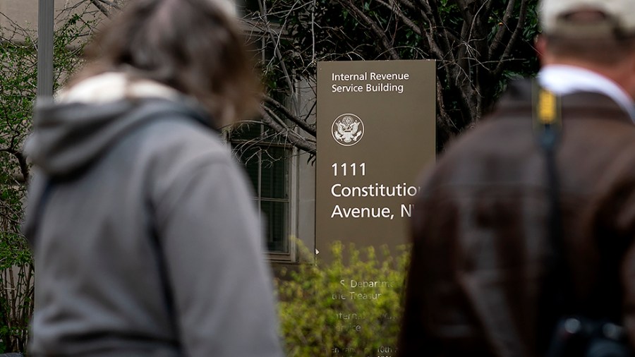 The Internal Revenue Service building in Washington, D.C., is seen on Friday, April 1, 2022.