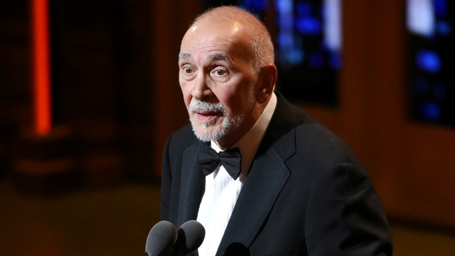 Frank Langella speaks after winning the Tony for best actor in a leading role in a play for his work in "The Father."