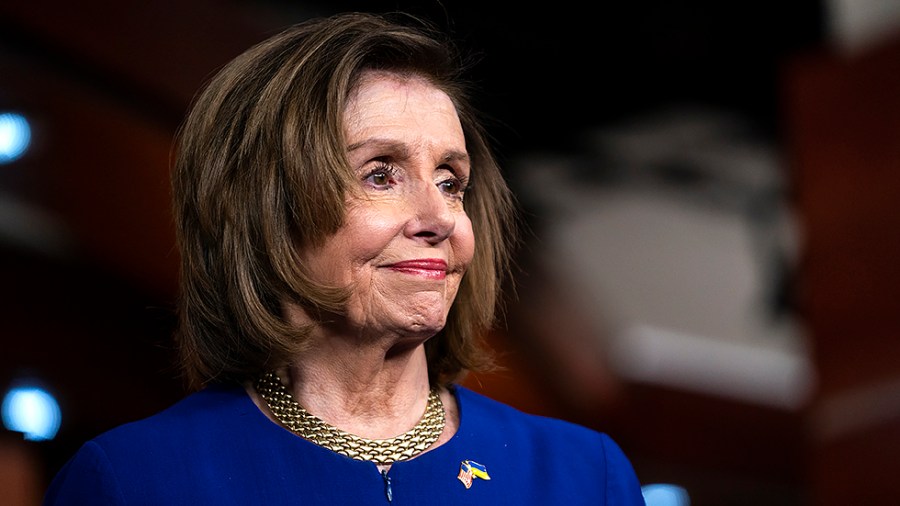 Speaker Nancy Pelosi (D-Calif.) is seen during a press conference on Thursday, April 28, 2022 to discuss bicameral legislation to lower gas prices.