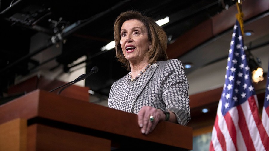 Speaker Nancy Pelosi (D-Calif.) addresses reporters during her weekly press conference on Friday, April 29, 2022.