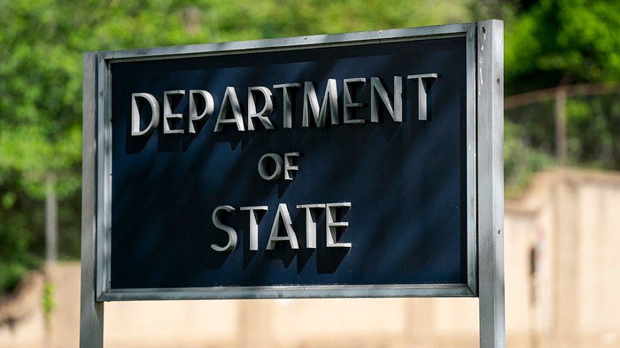 The Department of State is seen in Washington, D.C., on Wednesday, April 20, 2022.