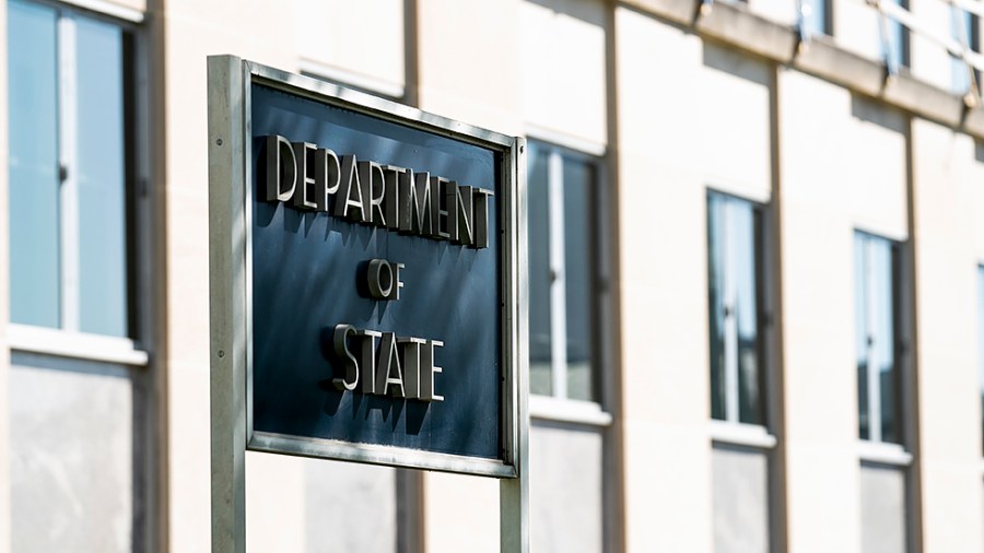 The Department of State is seen in Washington, D.C., on Wednesday, April 20, 2022.