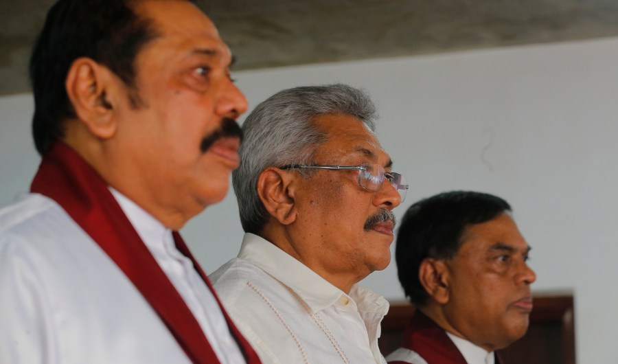 Mahinda Rajapaksa, Gotabhaya Rajapaksa, Basil Rajapaksa