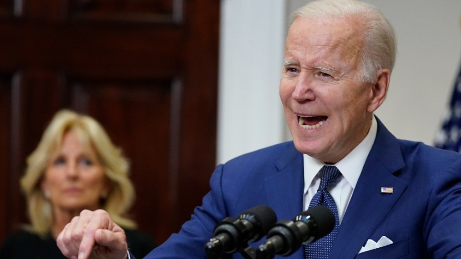 President Joe Biden speaks about the mass shooting at Robb Elementary School in Uvalde, Texas, from the White House