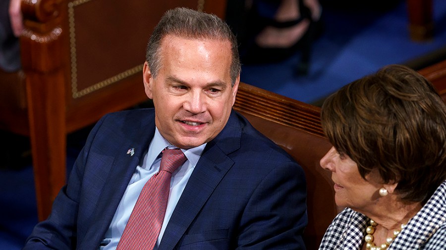 Rep. David Cicilline (D-R.I.) is seen before Greek Prime Minister Kyriakos Mitsotakis gives an address to a joint session of Congress on Tuesday, May 17, 2022.