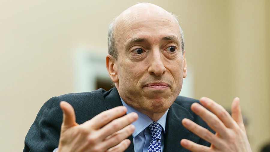 Chair of the Securities and Exchange Commission Gary Gensler answers questions during a House Appropriations Subcommittee Financial Services and General Government hearing on Wednesday, May 18, 2022 to examine the President's FY 2023 budget request for the Federal Trade Commission and the Securities and Exchange Commission.