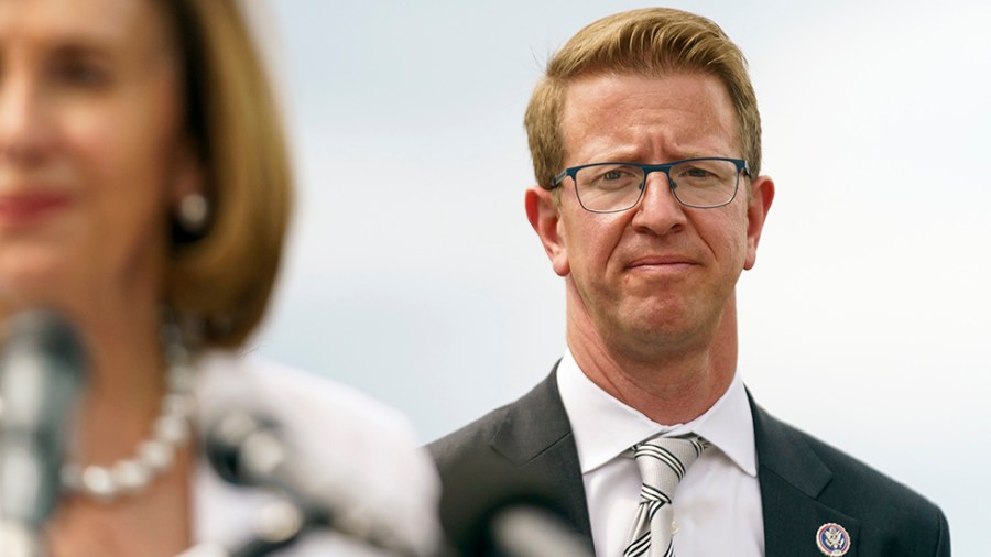 Rep. Derek Kilmer (D-Wash.) is seen during a press conference on Wednesday, May 18, 2022 to celebrate 25 years of the New Democrat Coalition.