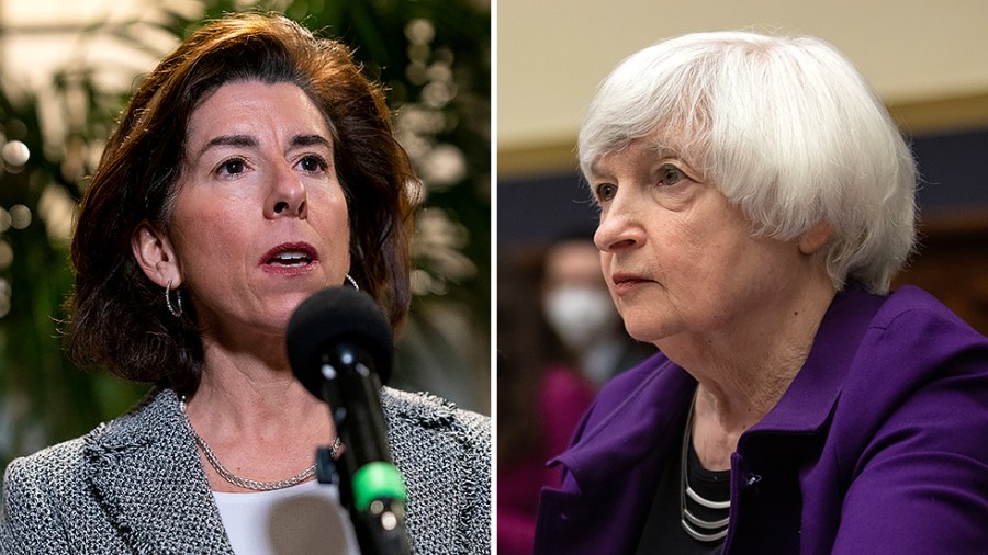 Secretary of Commerce Gina Raimondo and Treasury Secretary Janet Yellen