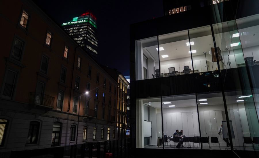 Empty office building