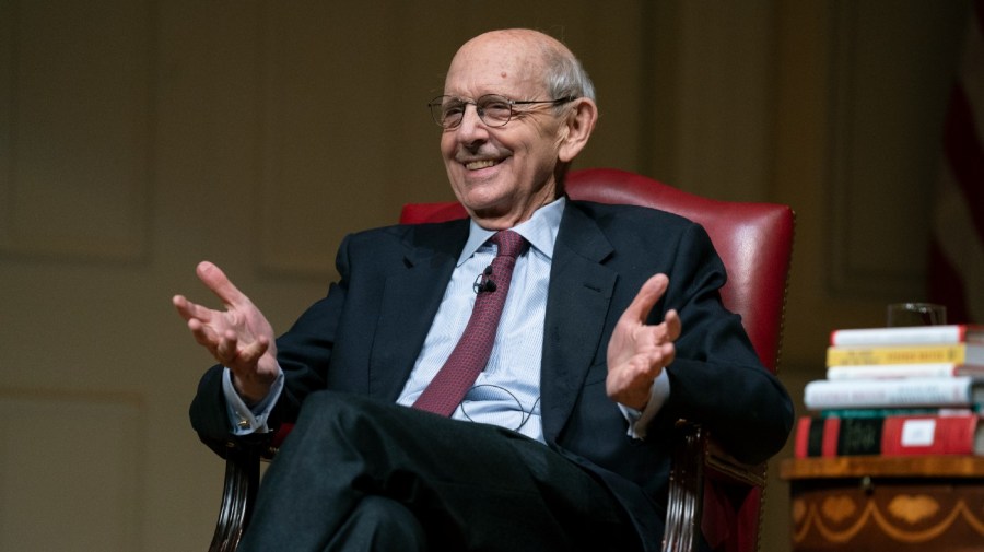 Supreme Court Justice Stephen Breyer speaks during an event at the Library of Congress