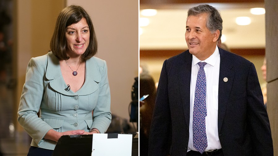 Reps. Elaine Luria (D-Va.) and Juan Vargas (D-Calif.)