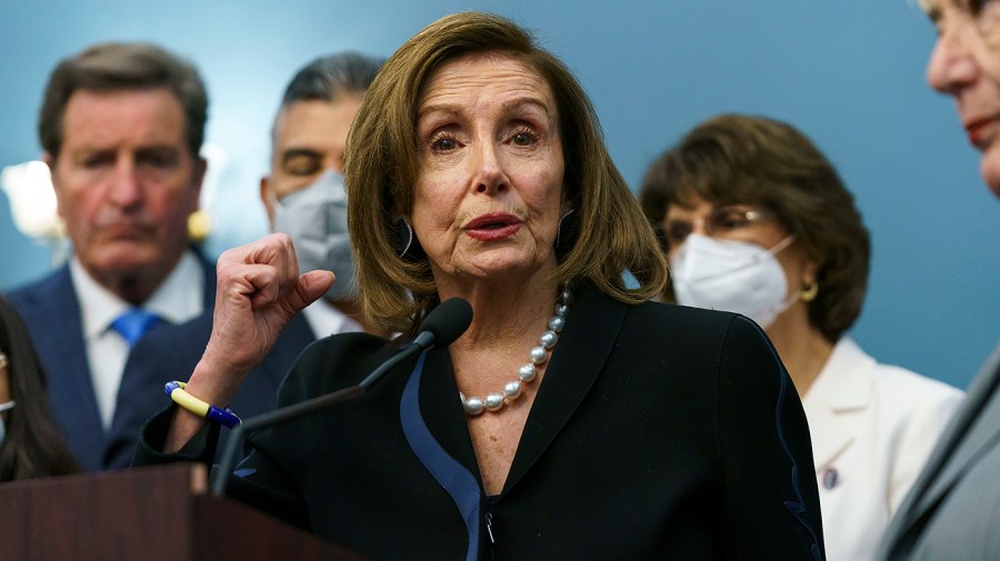 Speaker Nancy Pelosi (D-Calif.) speaks during a press event on Wednesday, June 15, 2022 to mark the tenth anniversary of the Deferred Action for Childhood Arrivals program.