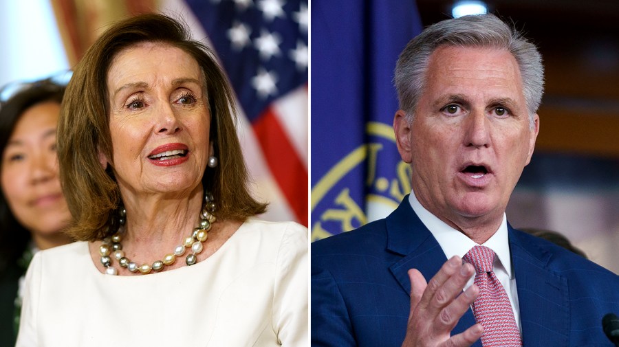 Speaker Nancy Pelosi (D-Calif.) and House Minority Leader Kevin McCarthy (R-Calif.)