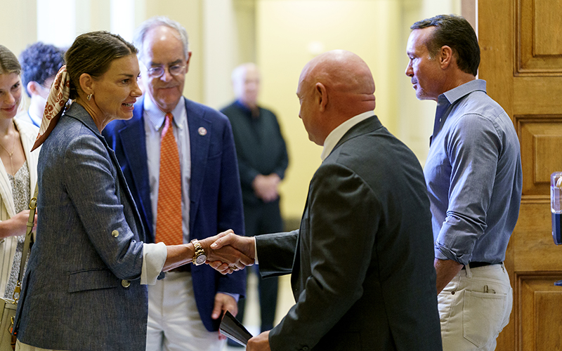 Tim McGraw and Faith Hill greet Sen. Mark Kelly