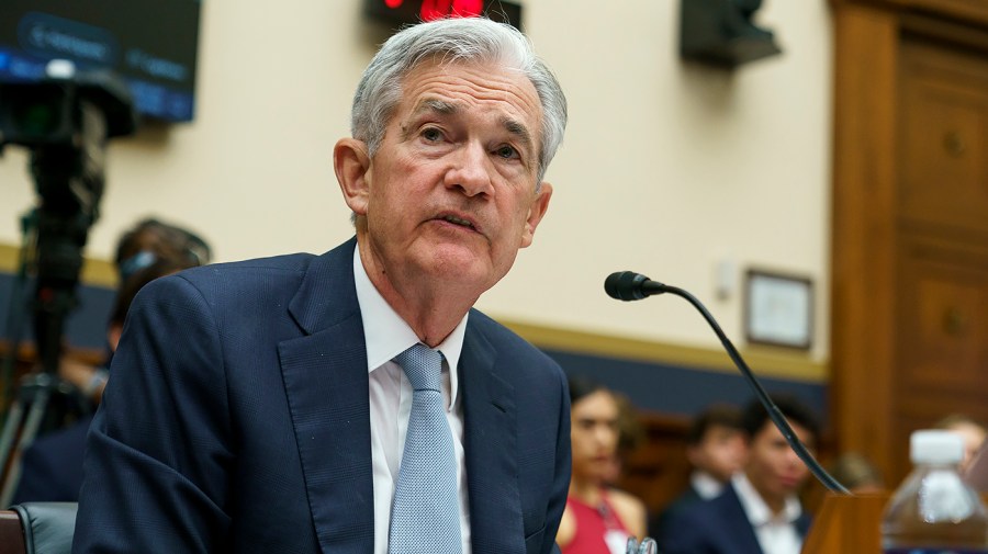 Federal Reserve Chairman Jerome Powell answers questions during a House Financial Services Committee hearing to discuss the Semiannual Monetary Policy Report to Congress on Thursday, June 23, 2022.