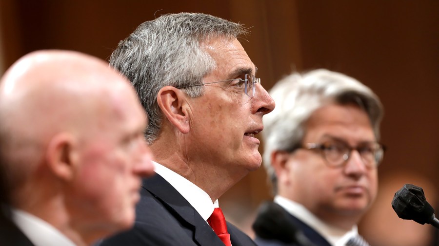 Georgia Secretary of State Brad Raffensperger testifies during a House Jan. 6 committee hearing on Tuesday, June 21, 2022.