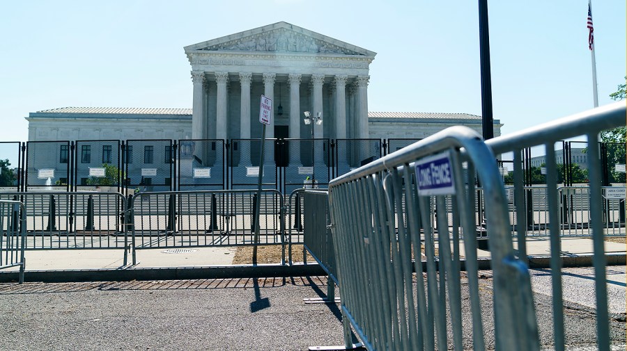 The Supreme Court is seen on Thursday, June 30, 2022 as the court is set to release opinions in Biden v. Texas and West Virginia v. Environmental Protection Agency.