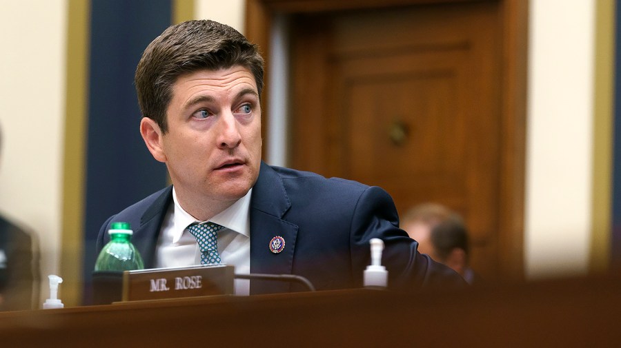 Rep. Bryan Steil (R-Wis.) is seen during a House Financial Services Committee hearing to discuss the Semiannual Monetary Policy Report to Congress on Thursday, June 23, 2022.