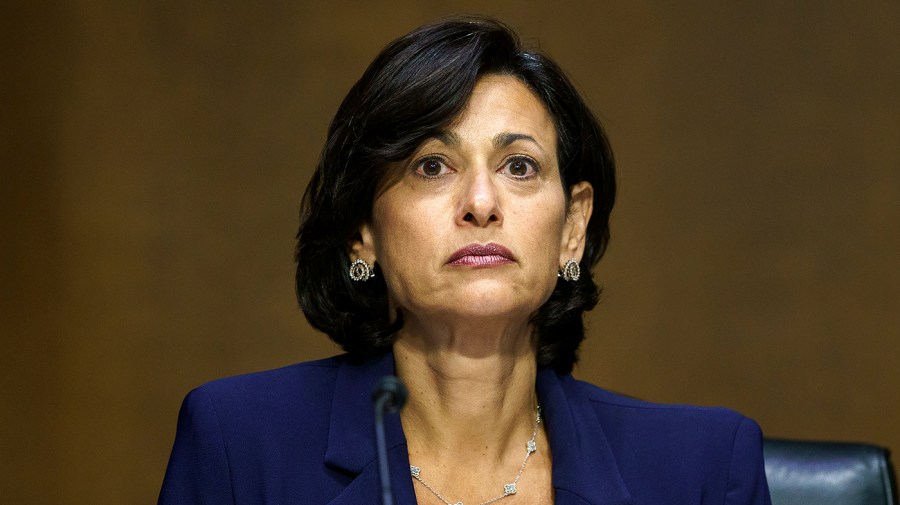 Dr. Rochelle Walensky, Director of the Centers for Disease Control and Prevention, is seen during a Senate Health, Education, Labor, and Pensions Committee hearing to discuss the federal government’s response and future planning for COVID-19 on Thursday, June 16, 2022.