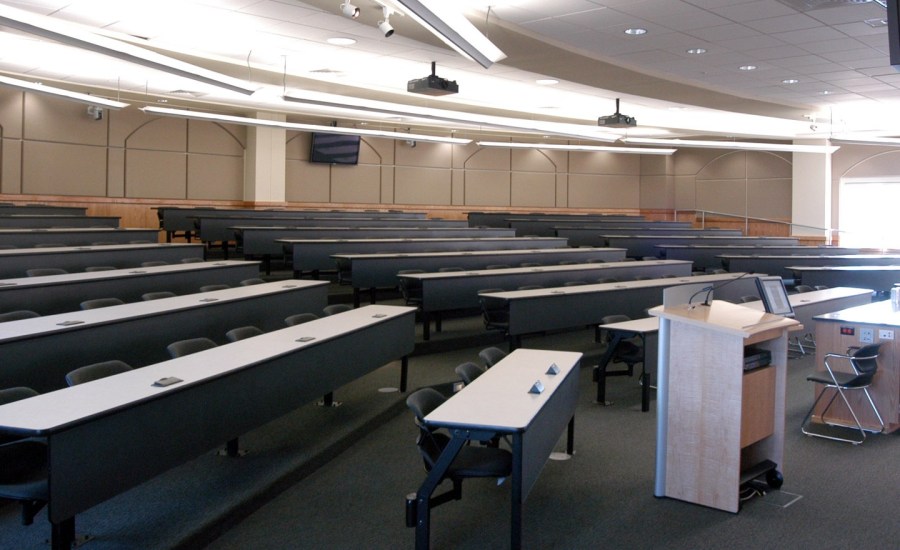 empty lecture hall