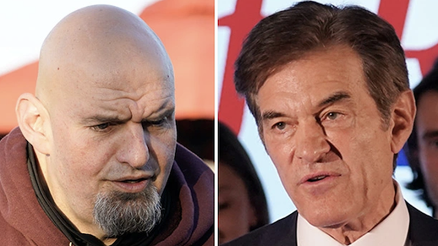 Democrat John Fetterman and Republican Mehmet Oz