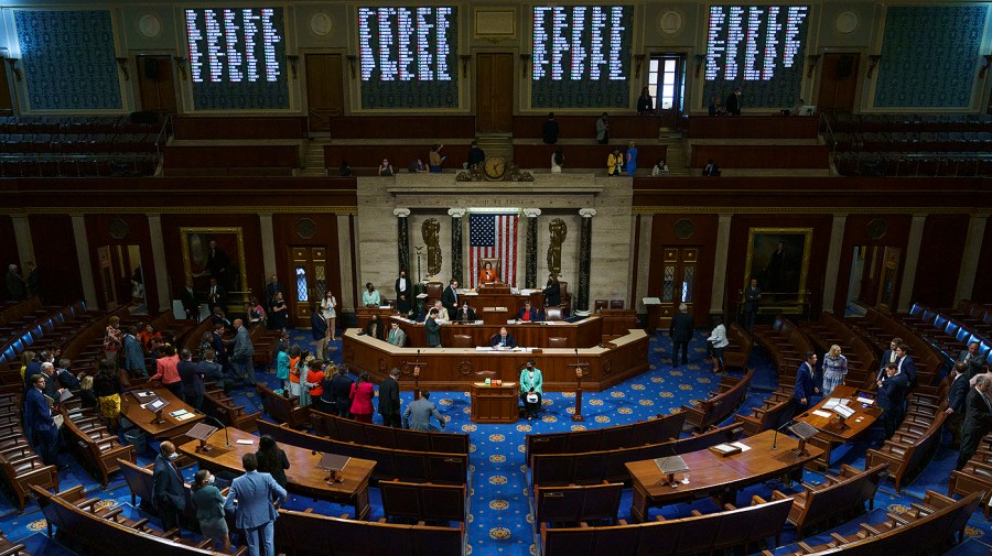 The House Chamber is seen during the vote of the Bipartisan Safer Communities Act on Friday, June 24, 2022.