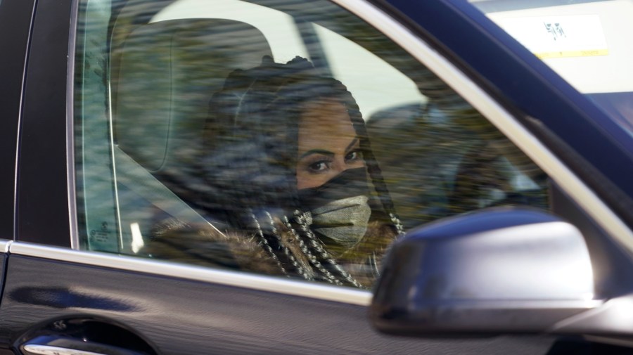 Jen Shah, a cast member from the reality series "The Real Housewives of Salt Lake City" is driven away from the federal courthouse in Salt Lake City in March 2021.