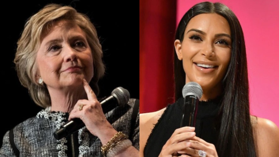 Hillary Clinton and Kim Kardashian