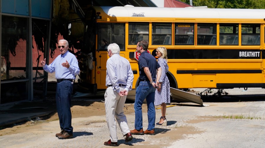 President Biden tours Kentucky flood damage