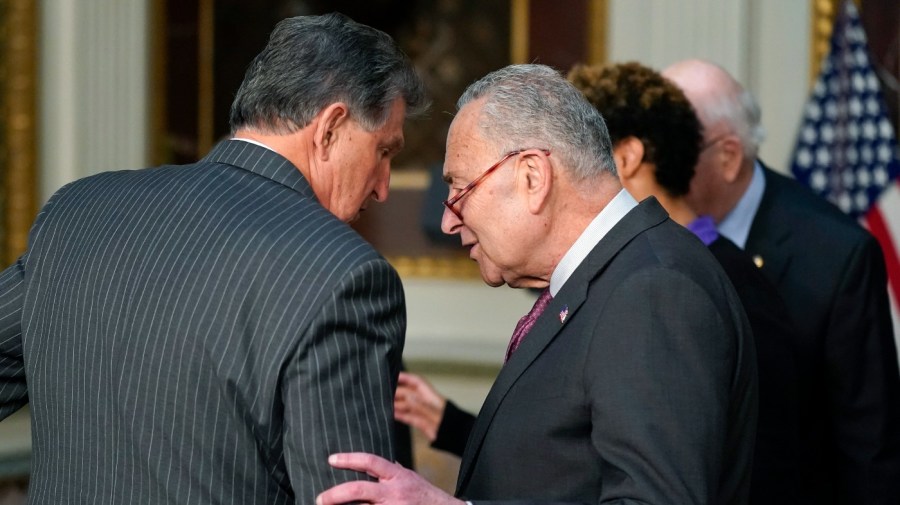 Manchin with Schumer