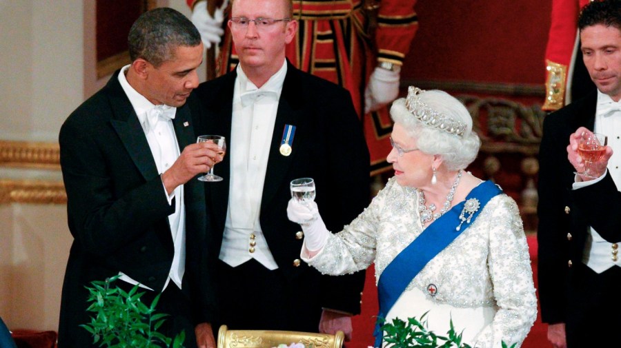 Obama with Queen Elizabeth