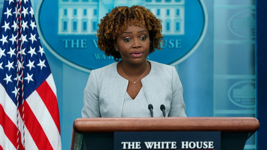 White House press secretary Karine Jean-Pierre