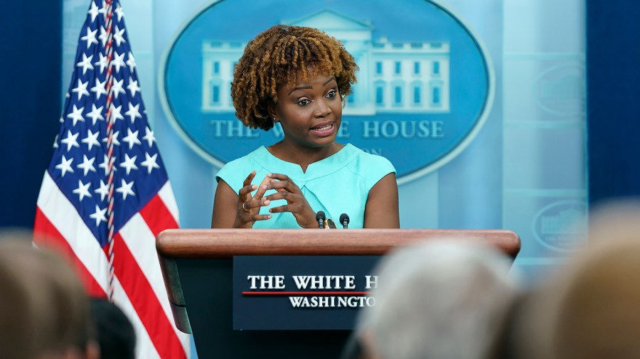 White House press secretary Karine Jean-Pierre