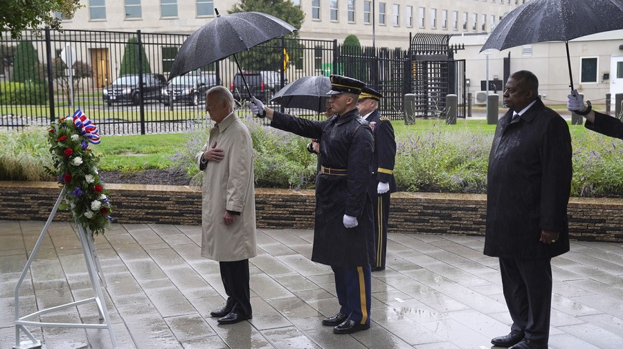 President Biden participates in a wreath-laying ceremony