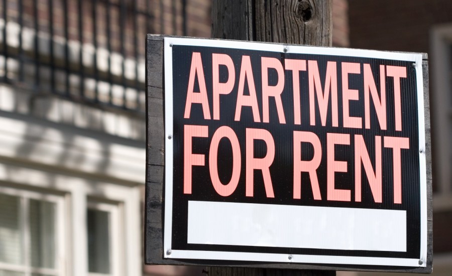 Rent sign.