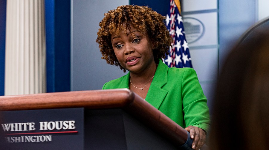 White House press secretary Karine Jean-Pierre