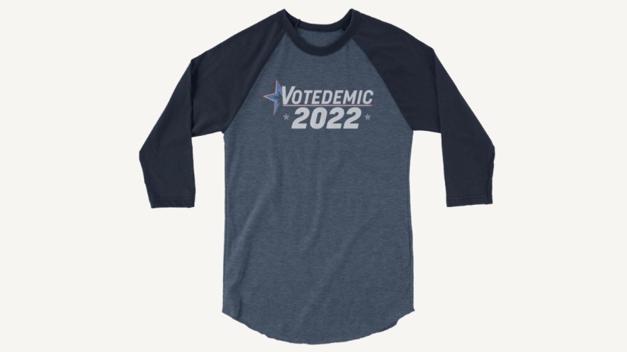 The Comedy Central show hosted by Trevor Noah is rolling out a line of "VOTEDEMIC 2022" merchandise beginning Tuesday