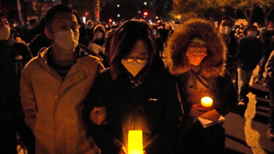 China protesters