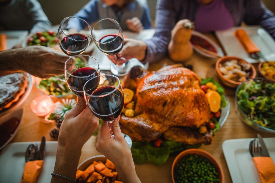 A Thanksgiving meal is seen in an undated file photo.