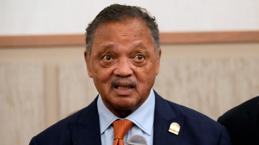 The Rev. Jesse Jackson speaks at an event.