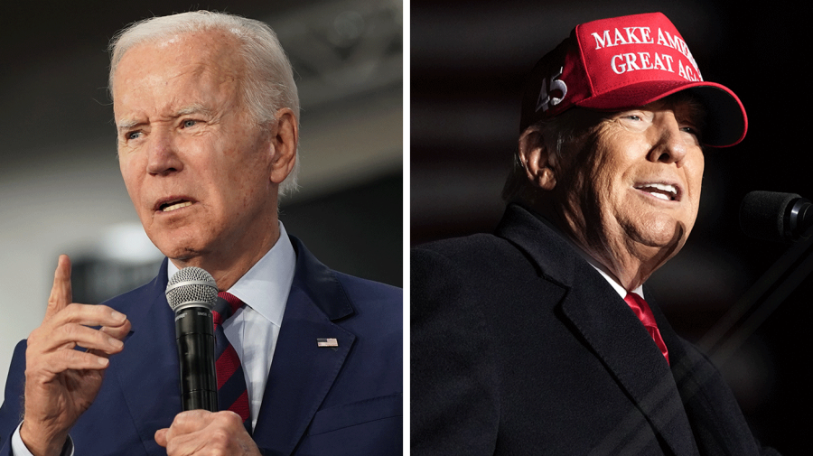 President Biden and former President Trump