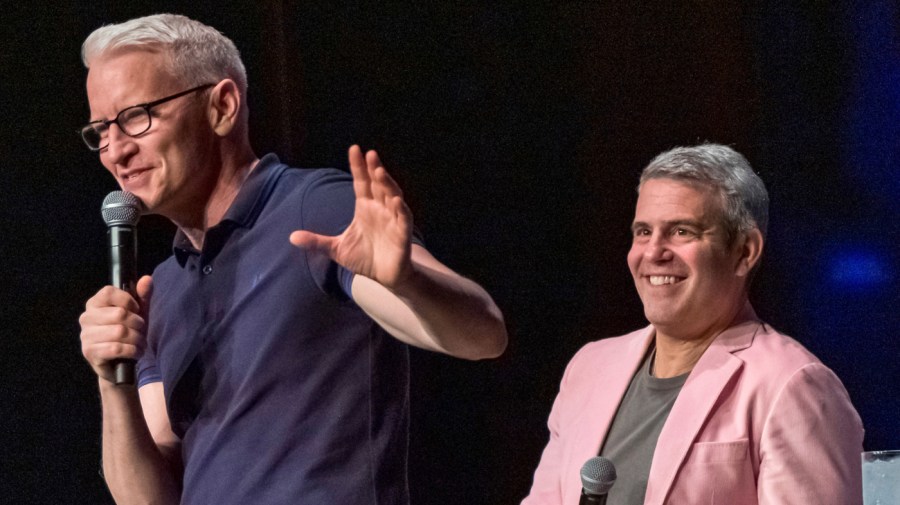 Anderson Cooper, left, and Andy Cohen