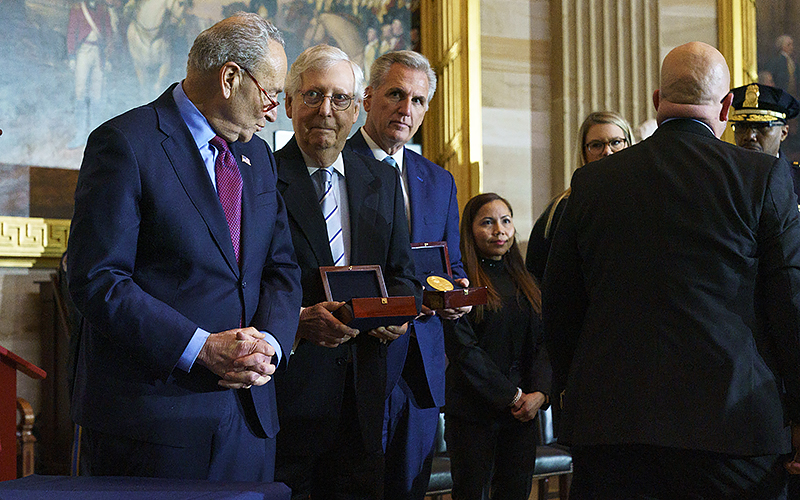 Gold Medal Award Ceremony to recognize police officers who served during the Jan. 6, 2021, attack on the Capitol