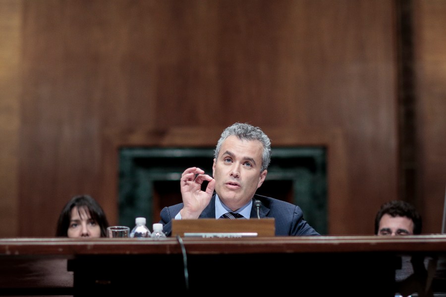 WASHINGTON, DC - APRIL 11:  Jeffrey Zients, acting director and deputy director for management at the Office of Management and Budget, testifies before the Senate Budget Committee on the president's fiscal year 2014 budget proposal on April 11, 2013 in Washington, DC. Zients said that the proposal will replace the indiscriminate cuts of the sequester while still reducing the deficit by $1.8 trillion.