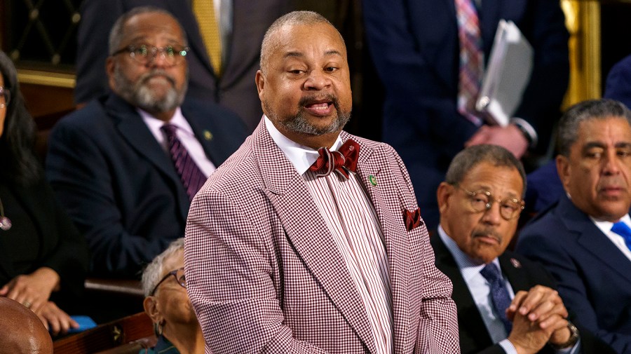 Representative Donald Payne Jr. is seen during the first day of the 118th session of Congress.