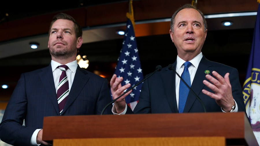 Reps. Adam Schiff (D-Calif.) and Eric Swalwell (D-Calif.,)