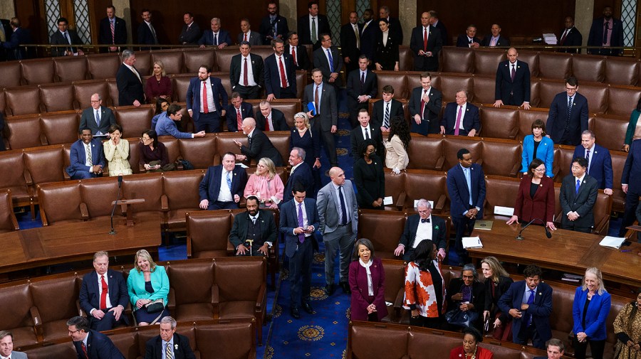 House members call for a roll call vote to adjourn