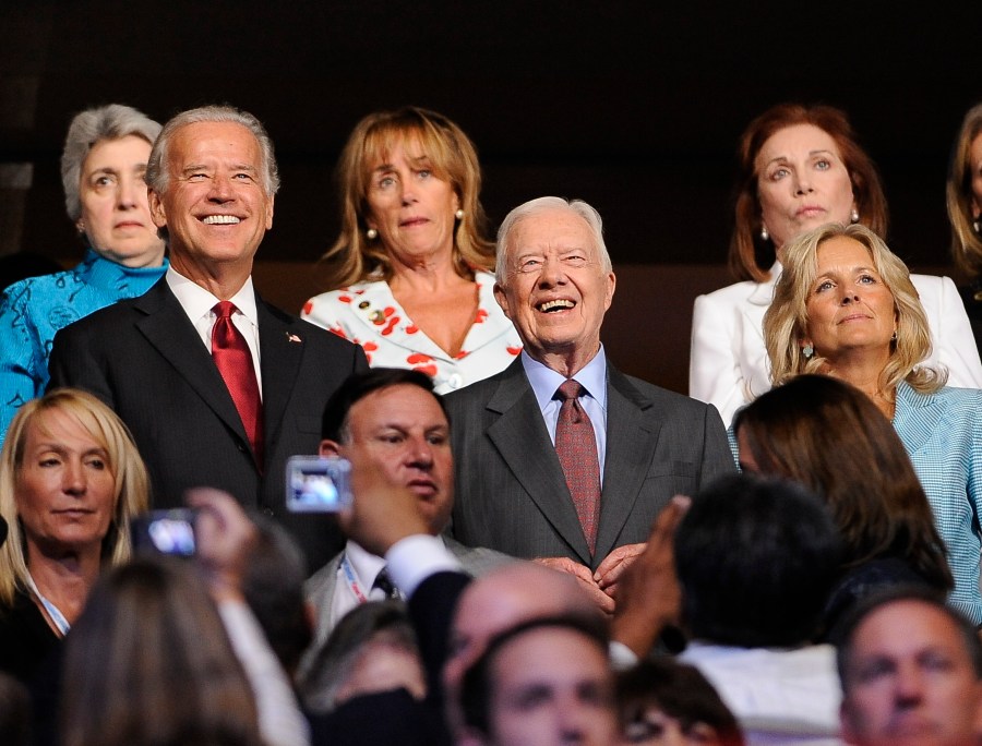 Now-President Biden, former President Carter and now-first lady Jill Biden