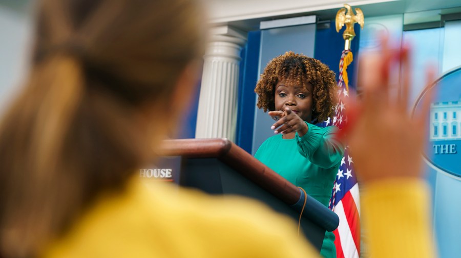 White House press secretary Karine Jean-Pierre