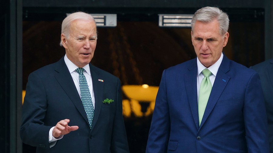 President Biden and Speaker Kevin McCarthy (R-Calif.)